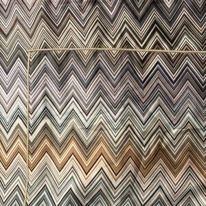 NEW MISSONI MILANO 2 KING PILLOWCASES, TREVOR CHEVRON MULTI